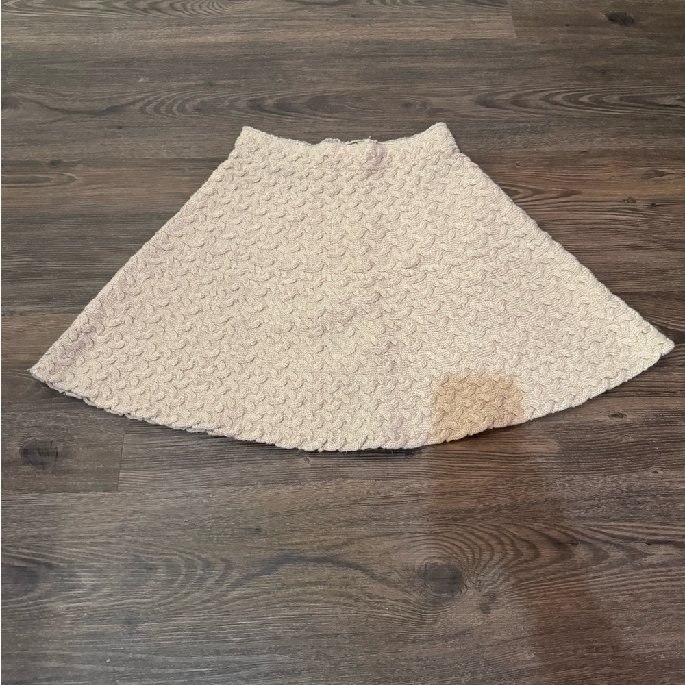 Knit Brown High-Waisted Skirt